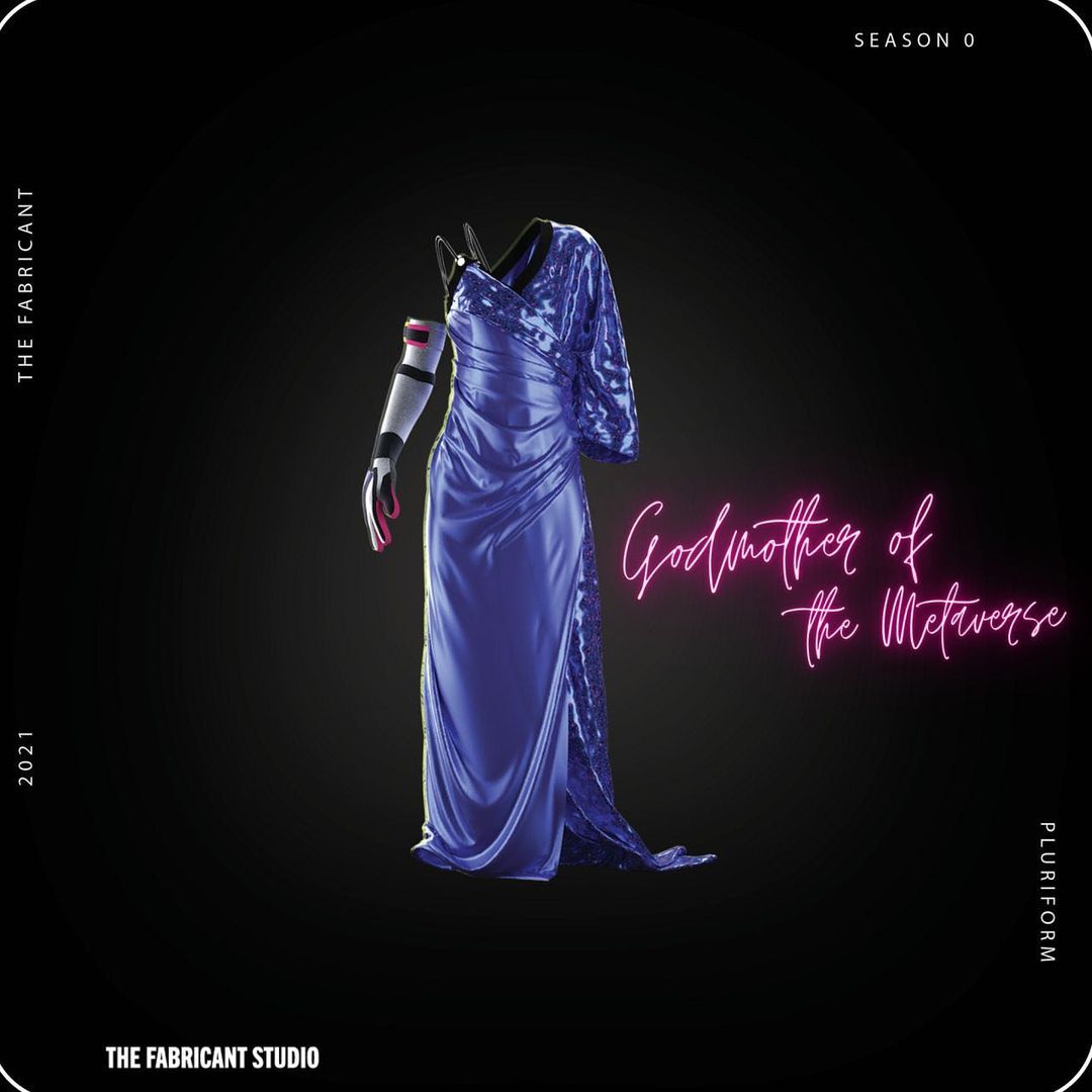 Cathy's co-created digital fashion design for The Fabricant Studio's debut collection #NFT