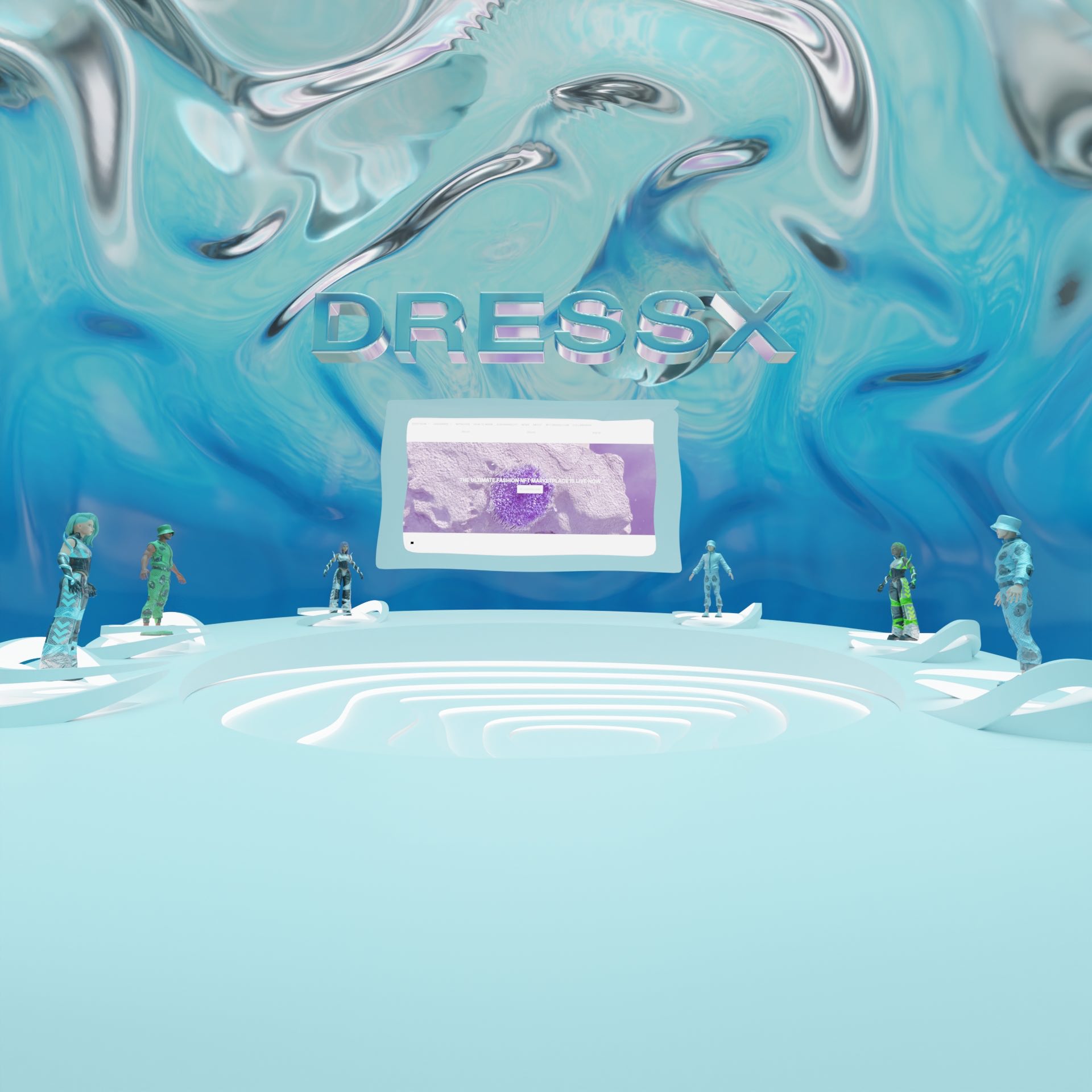 DressX collection in collaboration with Ready Player Me avatars.